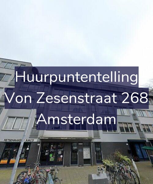 Foto gevel Huurpuntentelling voor Von Zesenstraat 268, Amsterdam