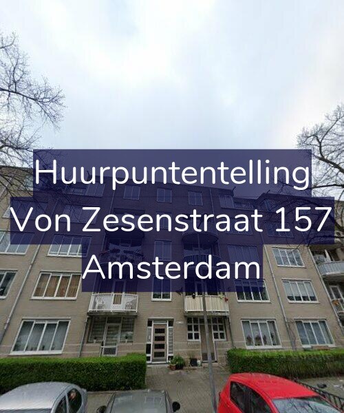 Foto gevel Huurpuntentelling voor Von Zesenstraat 157, Amsterdam