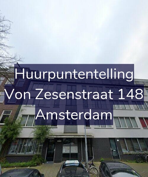 Foto gevel Huurpuntentelling voor Von Zesenstraat 148, Amsterdam