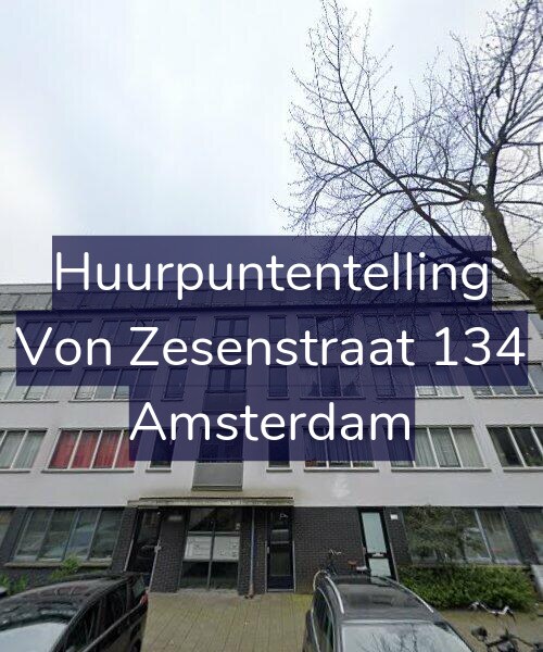 Foto gevel Huurpuntentelling voor Von Zesenstraat 134, Amsterdam