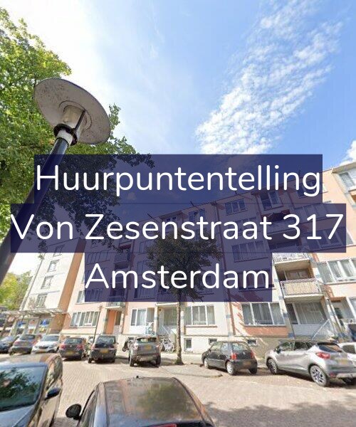 Foto gevel Huurpuntentelling voor Von Zesenstraat 317, Amsterdam