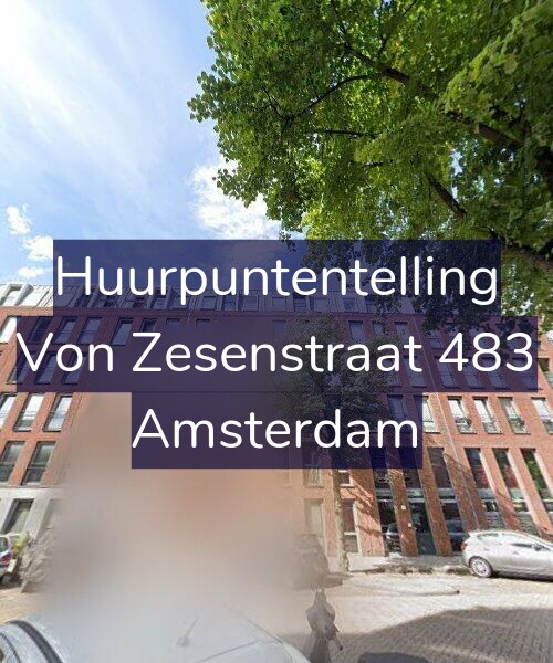 Foto gevel Huurpuntentelling voor Von Zesenstraat 483, Amsterdam