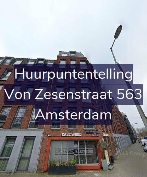 Foto gevel Huurpuntentelling voor Von Zesenstraat 563, Amsterdam