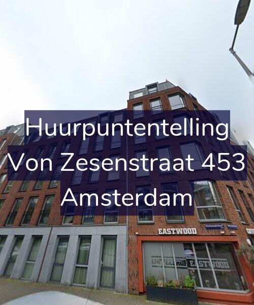 Foto gevel Huurpuntentelling voor Von Zesenstraat 453, Amsterdam