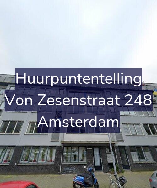 Foto gevel Huurpuntentelling voor Von Zesenstraat 248, Amsterdam