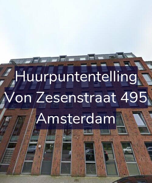 Foto gevel Huurpuntentelling voor Von Zesenstraat 495, Amsterdam