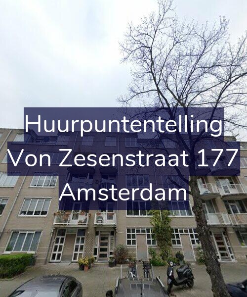 Foto gevel Huurpuntentelling voor Von Zesenstraat 177, Amsterdam