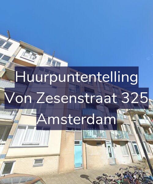 Foto gevel Huurpuntentelling voor Von Zesenstraat 325, Amsterdam