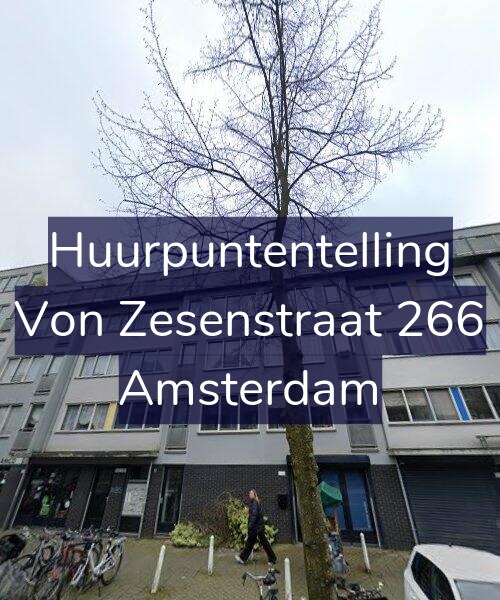 Foto gevel Huurpuntentelling voor Von Zesenstraat 266, Amsterdam