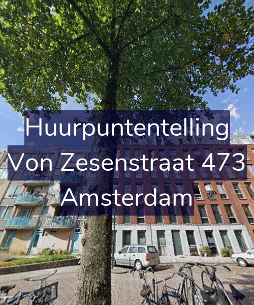 Foto gevel Huurpuntentelling voor Von Zesenstraat 473, Amsterdam