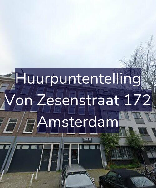 Foto gevel Huurpuntentelling voor Von Zesenstraat 172, Amsterdam