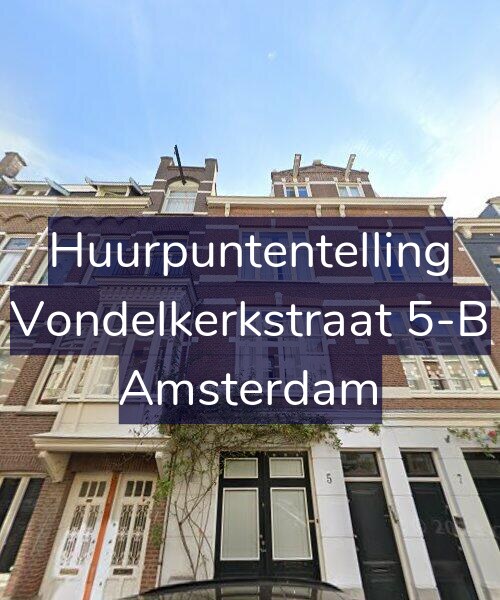 Foto gevel Huurpuntentelling voor Vondelkerkstraat 5-B, Amsterdam