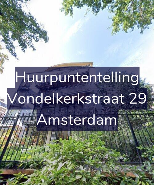 Foto gevel Huurpuntentelling voor Vondelkerkstraat 29, Amsterdam