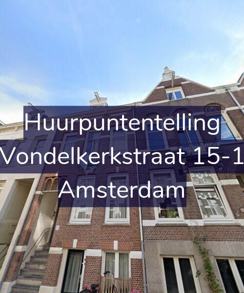 Foto gevel Huurpuntentelling voor Vondelkerkstraat 15-1, Amsterdam