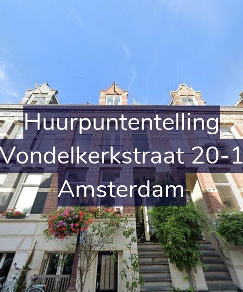 Foto gevel Huurpuntentelling voor Vondelkerkstraat 20-1, Amsterdam
