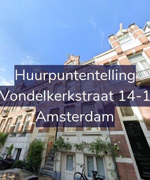 Foto gevel Huurpuntentelling voor Vondelkerkstraat 14-1, Amsterdam