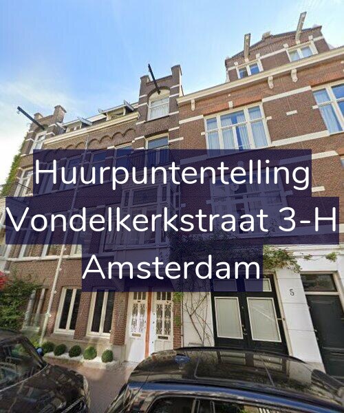 Foto gevel Huurpuntentelling voor Vondelkerkstraat 3-H, Amsterdam