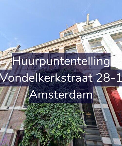 Foto gevel Huurpuntentelling voor Vondelkerkstraat 28-1, Amsterdam