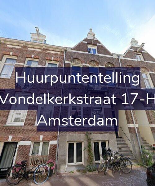 Foto gevel Huurpuntentelling voor Vondelkerkstraat 17-H, Amsterdam