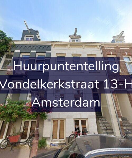 Foto gevel Huurpuntentelling voor Vondelkerkstraat 13-H, Amsterdam