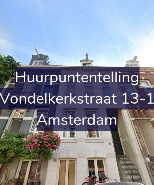 Foto gevel Huurpuntentelling voor Vondelkerkstraat 13-1, Amsterdam