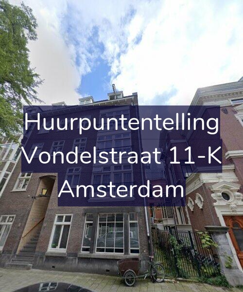 Foto gevel Huurpuntentelling voor Vondelstraat 11-K, Amsterdam