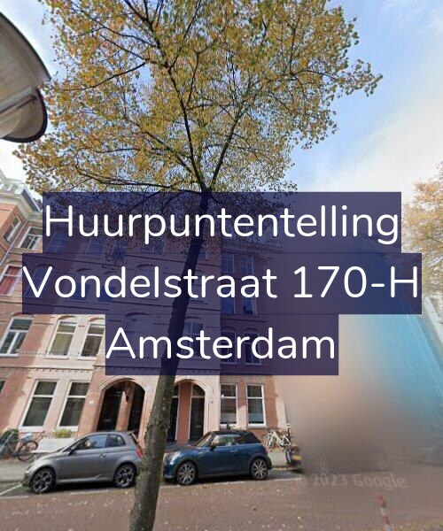 Foto gevel Huurpuntentelling voor Vondelstraat 170-H, Amsterdam