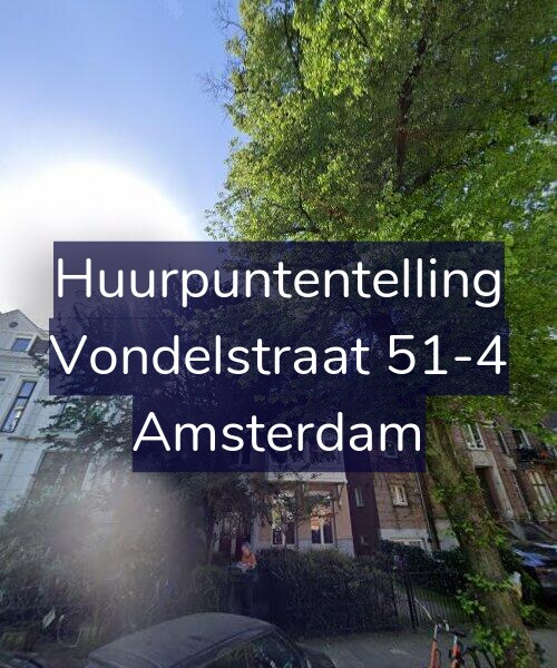 Foto gevel Huurpuntentelling voor Vondelstraat 51-4, Amsterdam