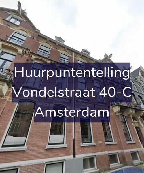 Foto gevel Huurpuntentelling voor Vondelstraat 40-C, Amsterdam