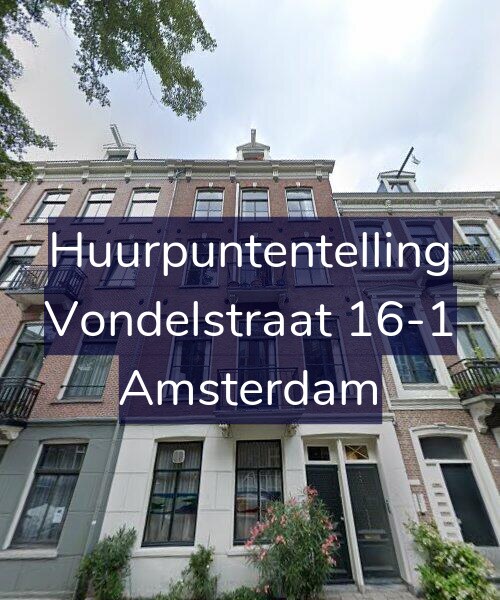 Foto gevel Huurpuntentelling voor Vondelstraat 16-1, Amsterdam