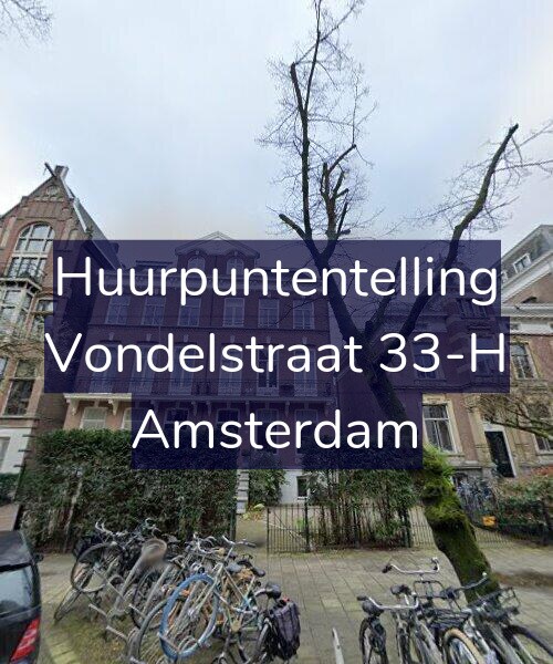 Foto gevel Huurpuntentelling voor Vondelstraat 33-H, Amsterdam