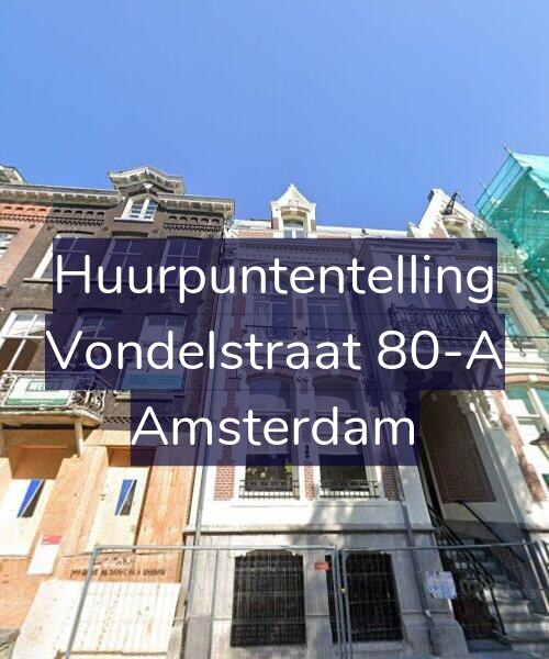 Foto gevel Huurpuntentelling voor Vondelstraat 80-A, Amsterdam