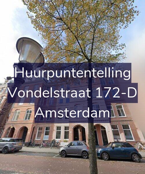 Foto gevel Huurpuntentelling voor Vondelstraat 172-D, Amsterdam