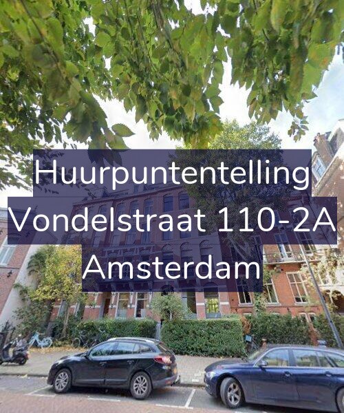 Foto gevel Huurpuntentelling voor Vondelstraat 110-2A, Amsterdam