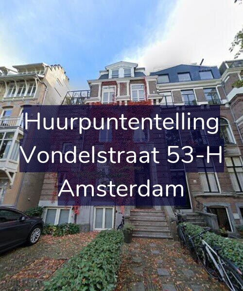 Foto gevel Huurpuntentelling voor Vondelstraat 53-H, Amsterdam