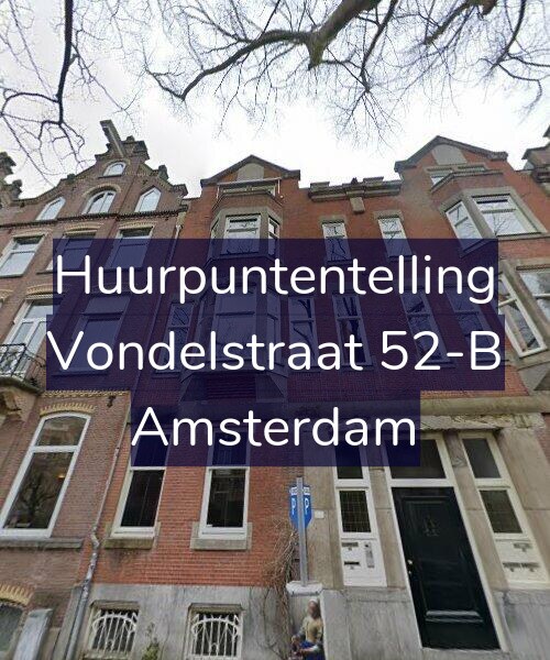 Foto gevel Huurpuntentelling voor Vondelstraat 52-B, Amsterdam