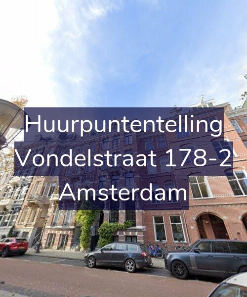 Foto gevel Huurpuntentelling voor Vondelstraat 178-2, Amsterdam