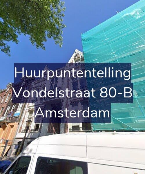 Foto gevel Huurpuntentelling voor Vondelstraat 80-B, Amsterdam