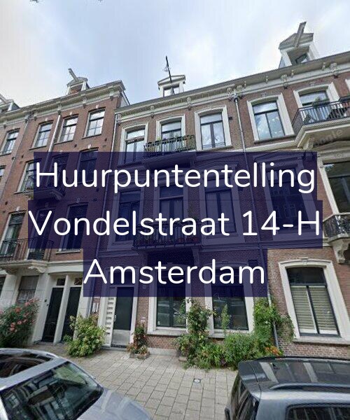 Foto gevel Huurpuntentelling voor Vondelstraat 14-H, Amsterdam