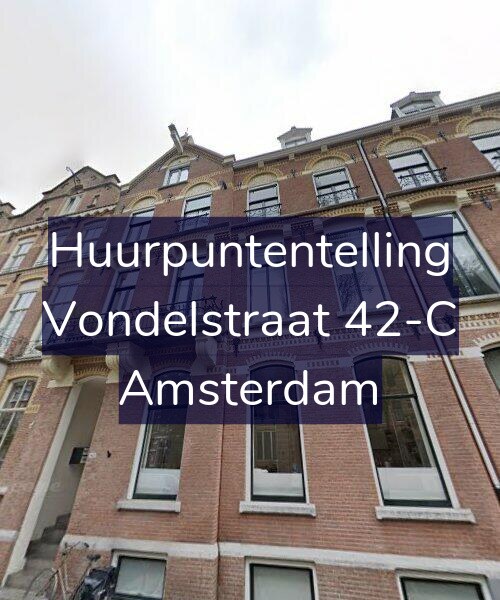 Foto gevel Huurpuntentelling voor Vondelstraat 42-C, Amsterdam