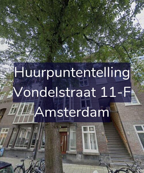 Foto gevel Huurpuntentelling voor Vondelstraat 11-F, Amsterdam