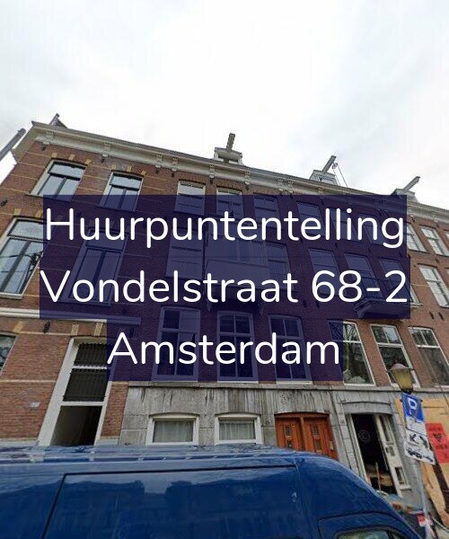 Foto gevel Huurpuntentelling voor Vondelstraat 68-2, Amsterdam