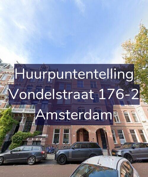 Foto gevel Huurpuntentelling voor Vondelstraat 176-2, Amsterdam