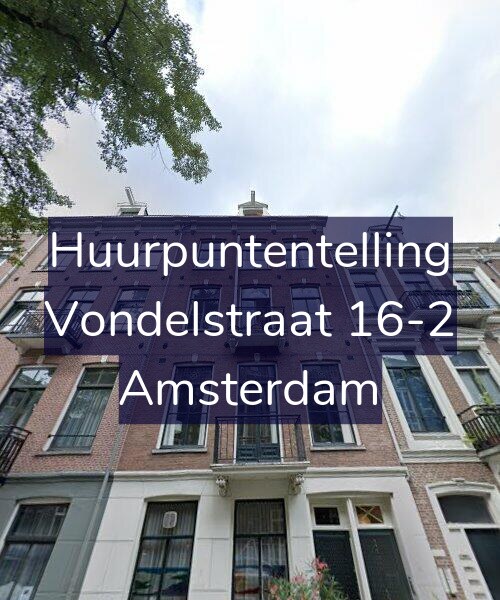 Foto gevel Huurpuntentelling voor Vondelstraat 16-2, Amsterdam