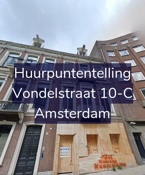 Foto gevel Huurpuntentelling voor Vondelstraat 10-C, Amsterdam