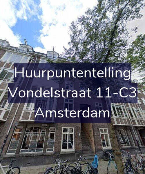 Foto gevel Huurpuntentelling voor Vondelstraat 11-C3, Amsterdam