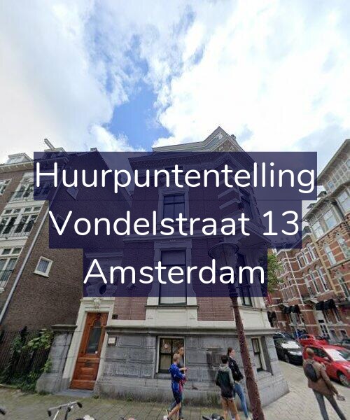 Foto gevel Huurpuntentelling voor Vondelstraat 13, Amsterdam