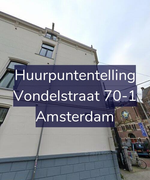 Foto gevel Huurpuntentelling voor Vondelstraat 70-1, Amsterdam