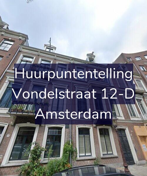 Foto gevel Huurpuntentelling voor Vondelstraat 12-D, Amsterdam