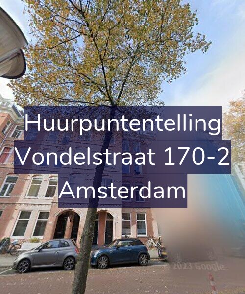 Foto gevel Huurpuntentelling voor Vondelstraat 170-2, Amsterdam